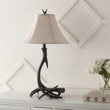 Antler 27.5" Rustic Resin LED Table Lamp - JONATHAN Y